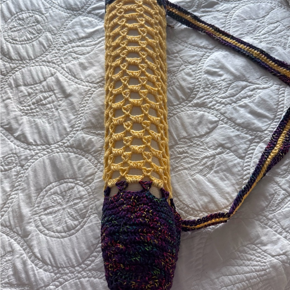 Handmade Crochet Yoga Mat Bag